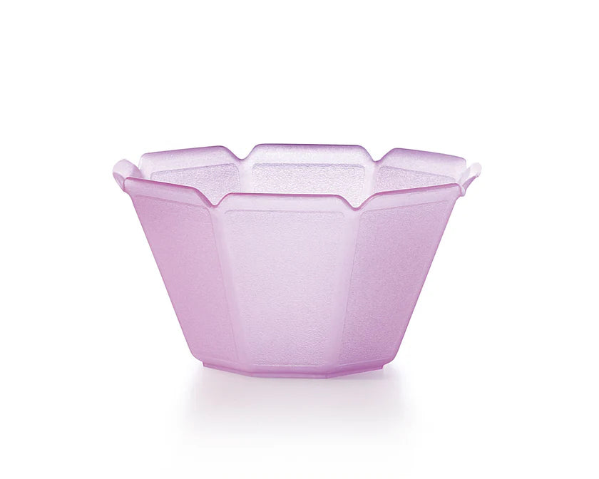 PZ 100 Coppa da 200 cc a forma di fiore viola per gelato e mousse