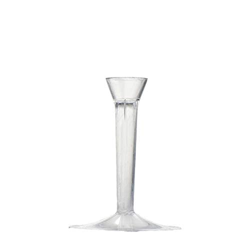 Pz 100 flute monouso in plastica trasparente per champagne, prosecco e vini spumanti