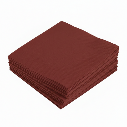 Pz 100 tovaglioli bianchi 40x40 in carta a secco per ristoranti, cocktail bar, aperitivi e feste