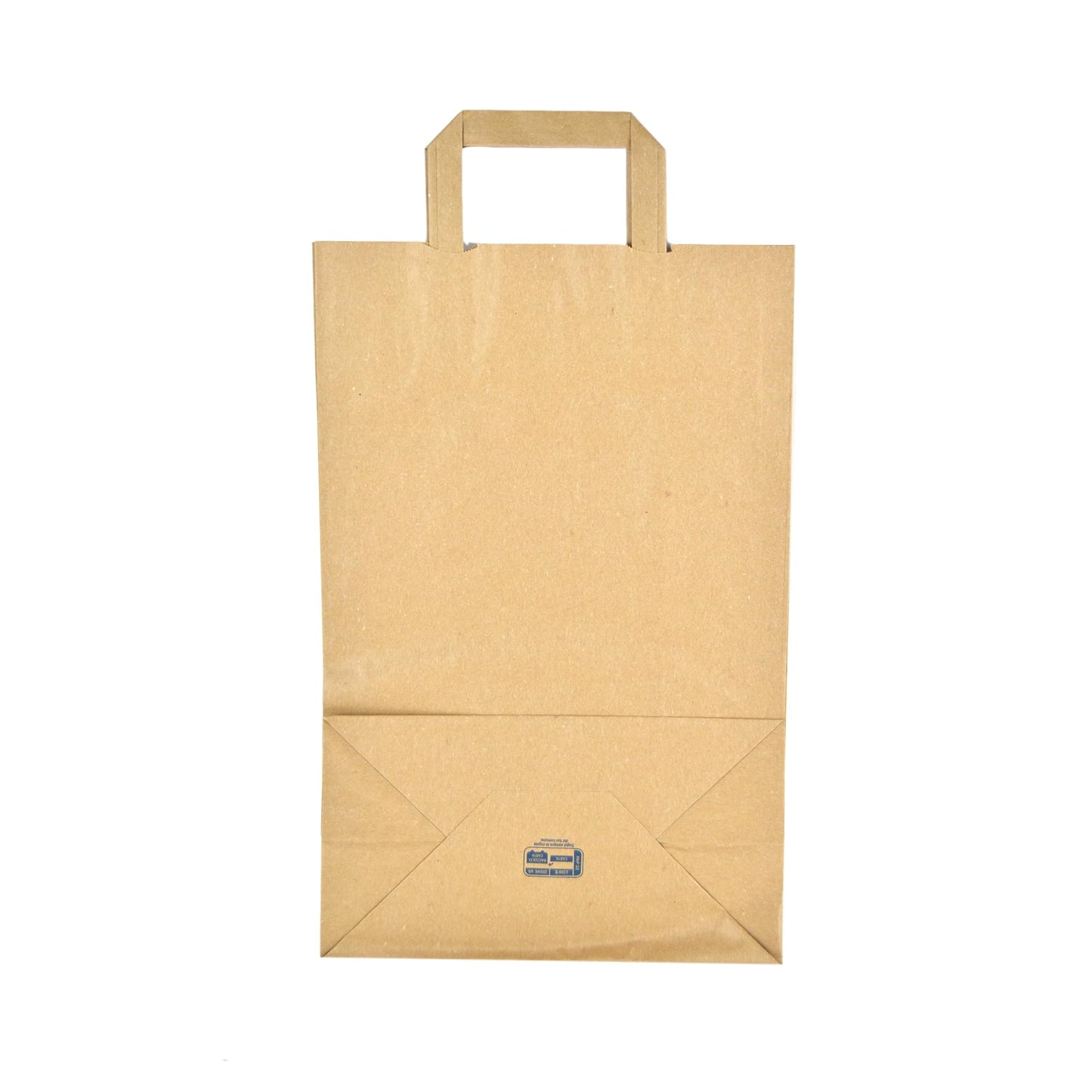 20 pièces sacs en papier brun neutre avec poignées pour produits à emporter