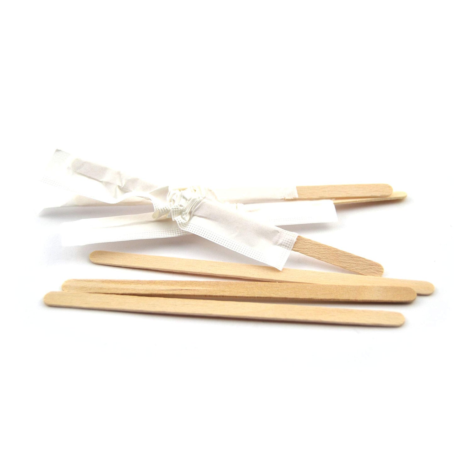 Bâtonnets en bois emballés individuellement palettes en bois 8 cm cappuccino