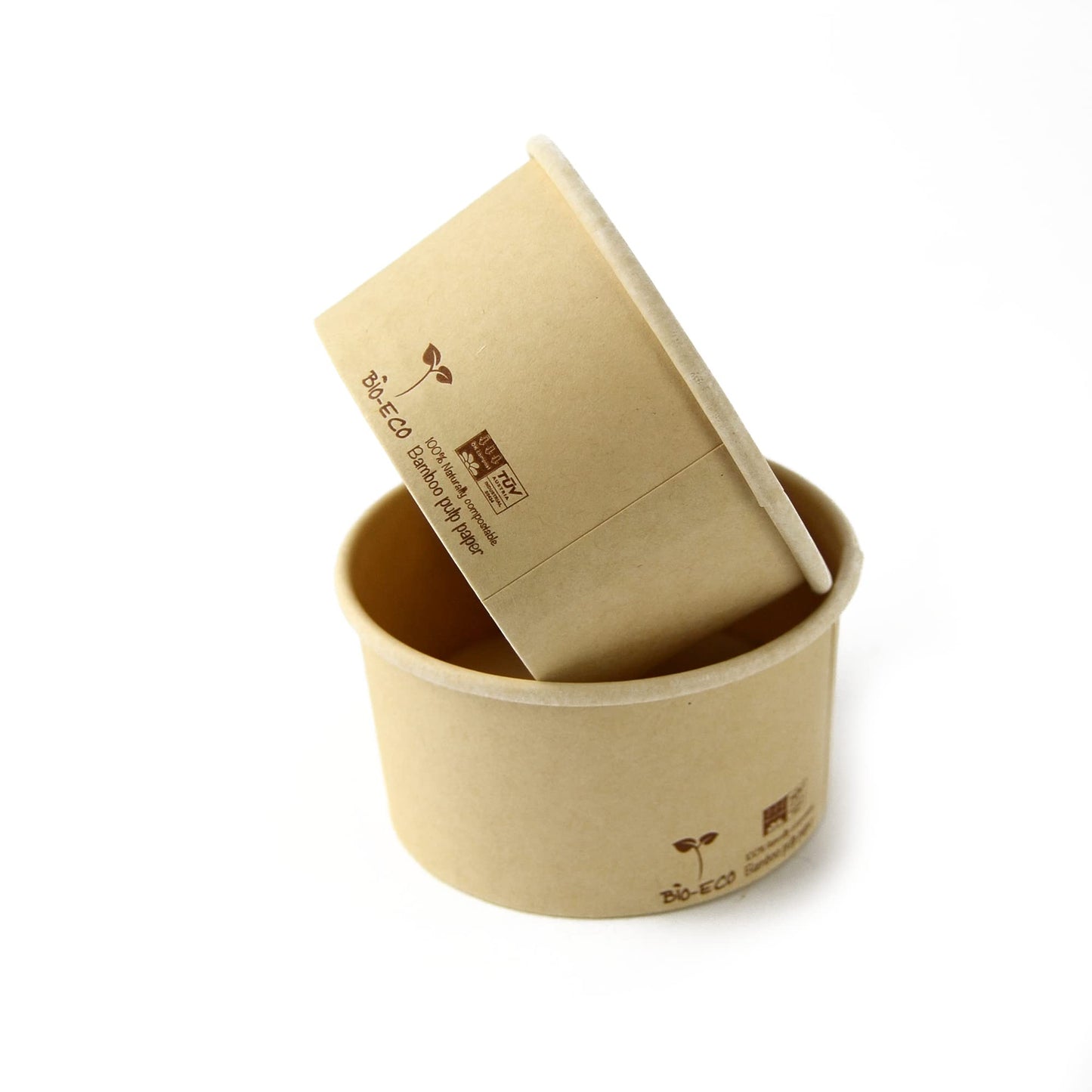 PZ 250 Coppette in carta color avana per gelato