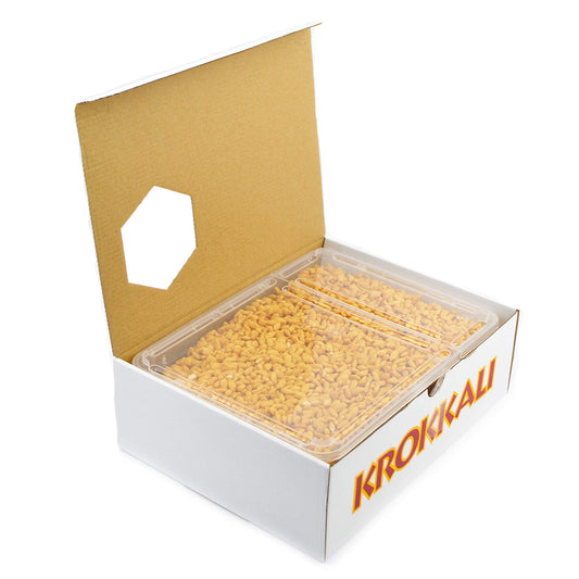 Riso intero caramellato da 800g, perfetto per arricchire e decorare le vostre creazioni dolciarie con eleganza e sapore.