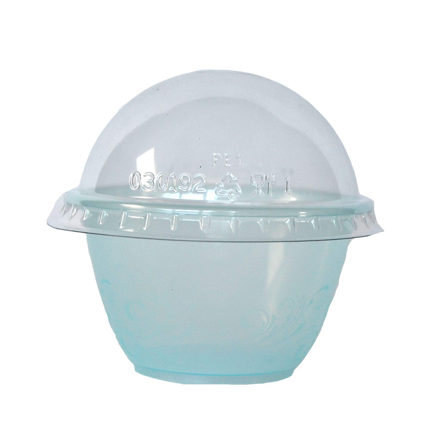 100 uds vaso pequeño 100 cc plástico transparente + tapa domo ideal para postres y mousse