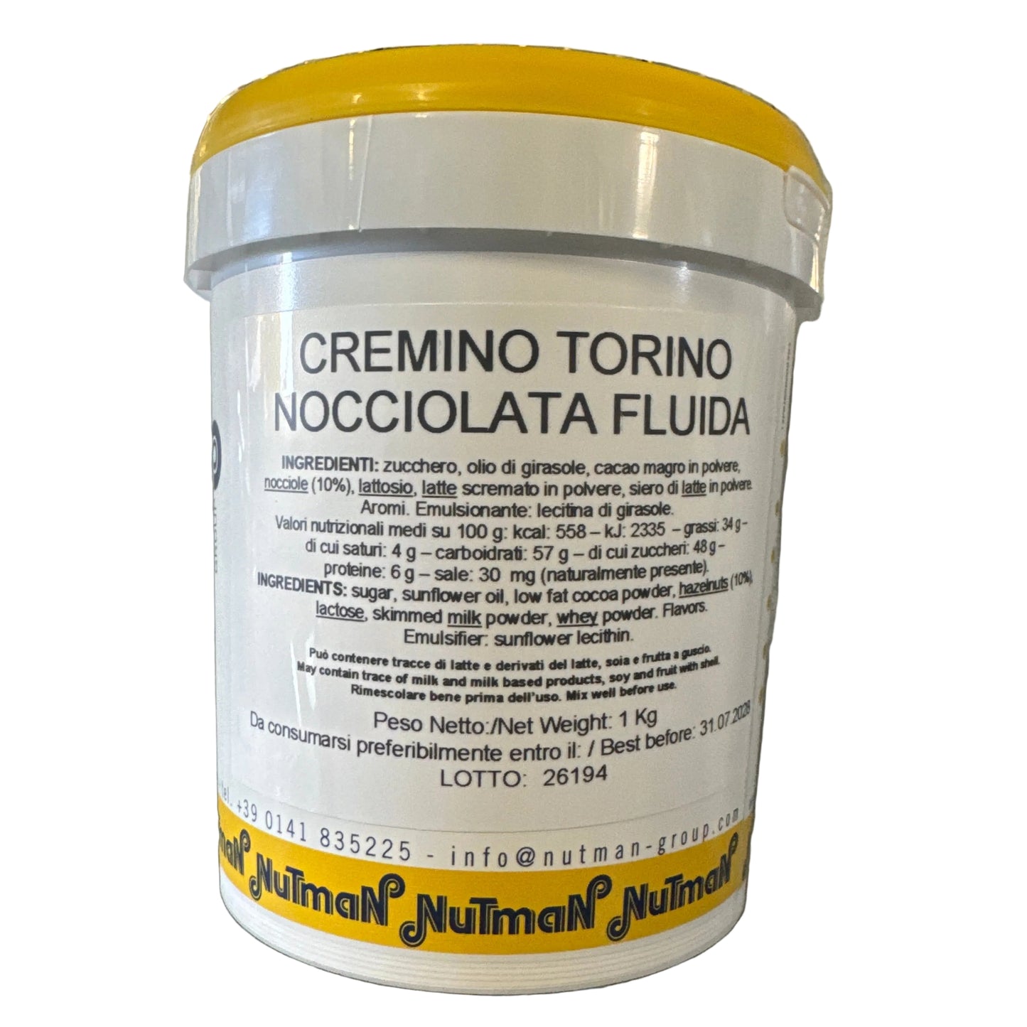 Nutman 1 kg jaspeado de crema de avellanas fluida