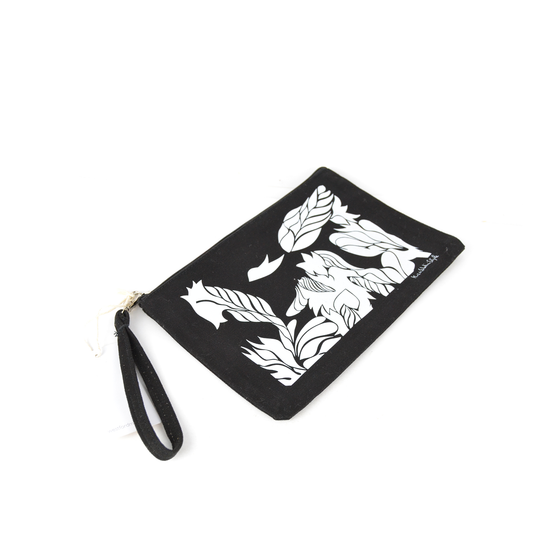 Pz 1 pochette in tessuto beauty case borsetta stampa artistica astratta CELLUPOCHETTE