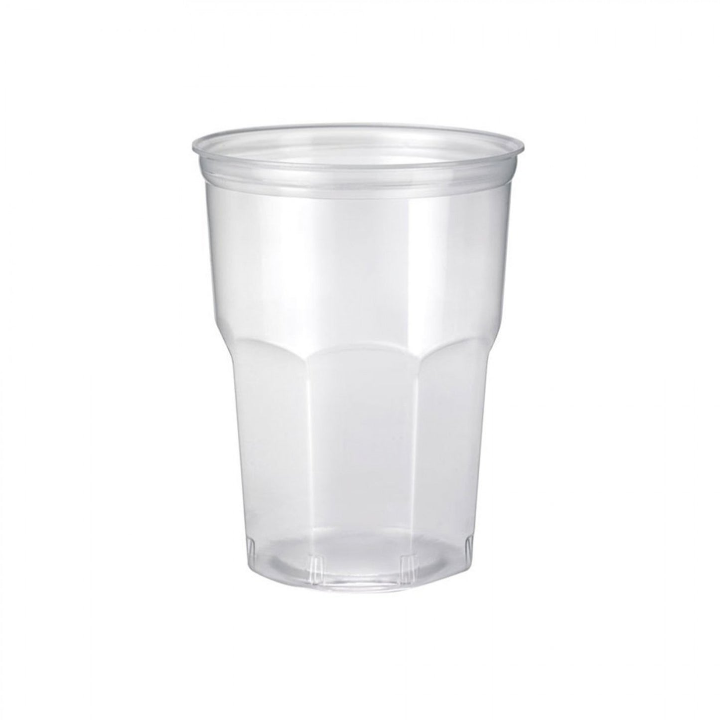 50 verres à cocktail en plastique dur transparent