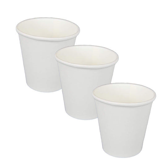 pz 100 bicchieri in carta bianco da caffe 3 oz ideali per caffe