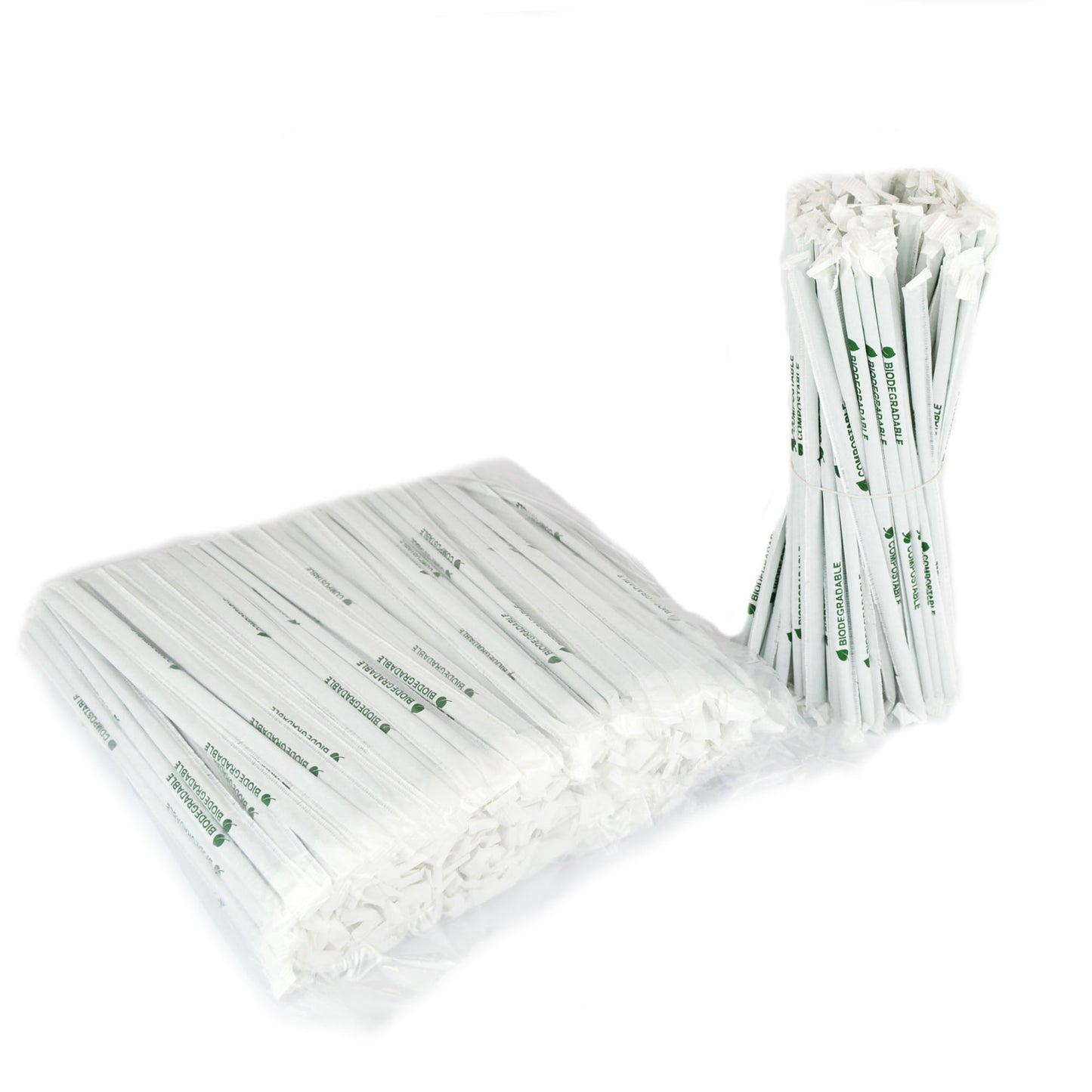 400 pailles enveloppées de 24 cm pour granité, frappé, smoothie, cocktail et jus de fruits