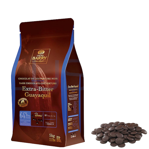 KG 5 Cioccolato fondente Barry Extra Bitter Guayaquil in pastiglie