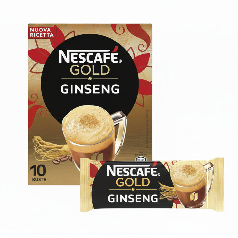 Pz 10 Nescafè Buste ginseng gold, istantaneo solubile