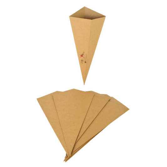 Pz 100 cono per alimenti avana asporto fritture miste, patatine, pesce fritto, olive