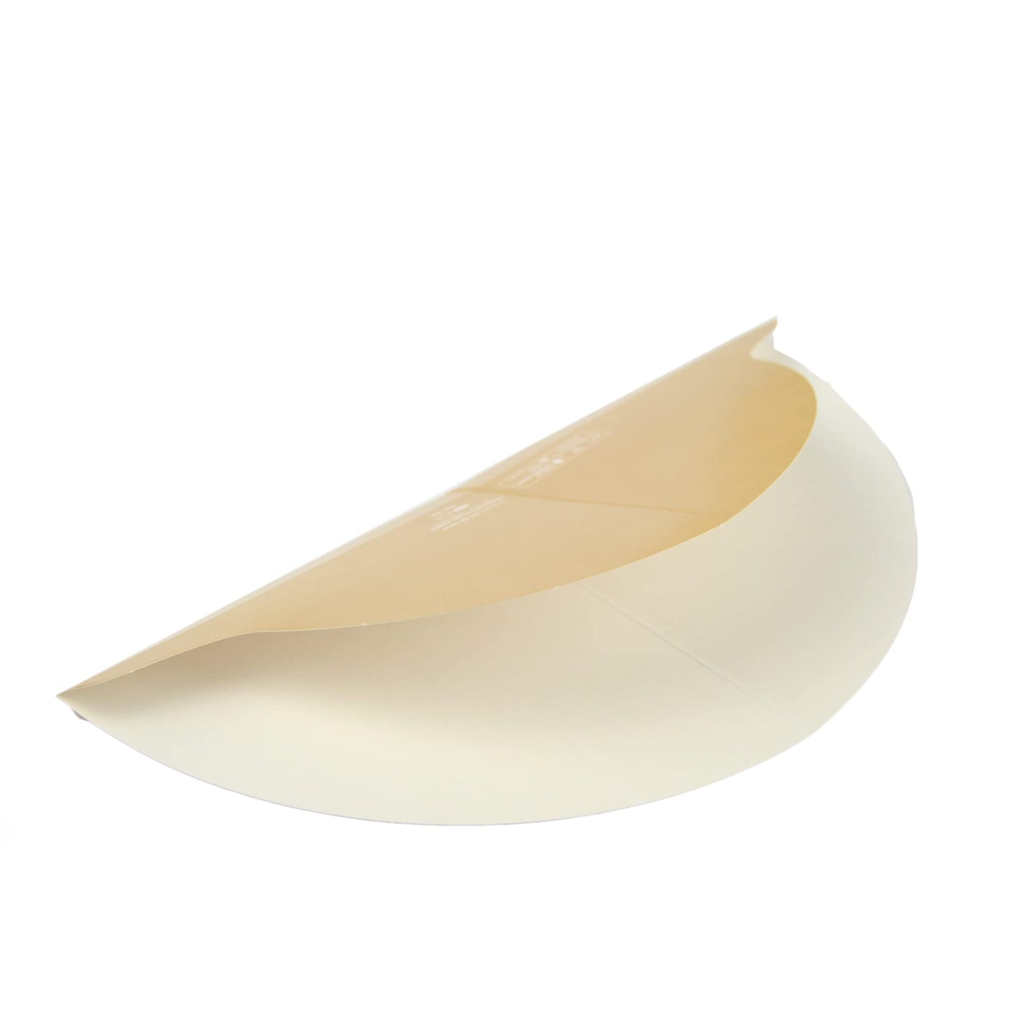 100 creperas plegables de cartón marrón apto para uso alimentario, ideales para crepes dulces y saladas.