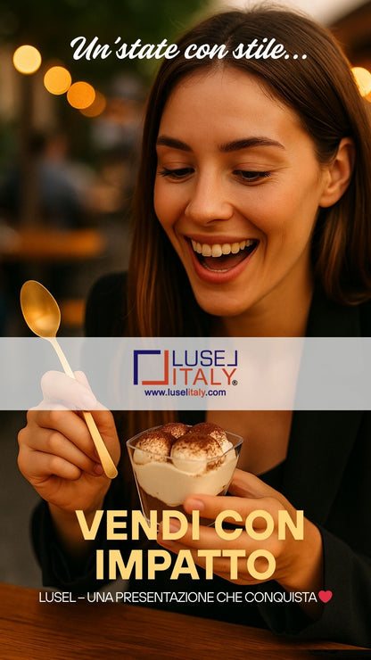 50 coupelles transparentes individuelles 58cc pour desserts, bonbons, mousses + couvercle