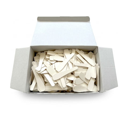 Pz 500 cucchiai paletta in carta 9,5 cm bianchi per gelato e yogurt