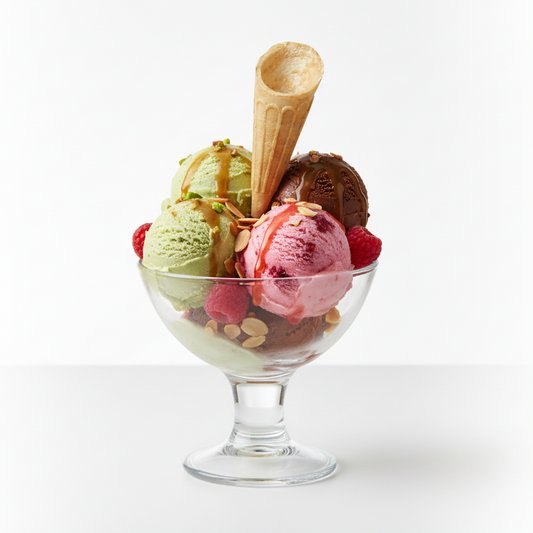 Cialde punta cono colorata decorazione gelati