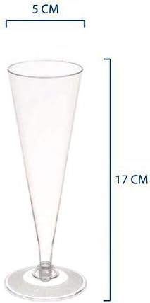 120 piezas de copas de flauta de champán prosecco transparentes aperitivo apericena