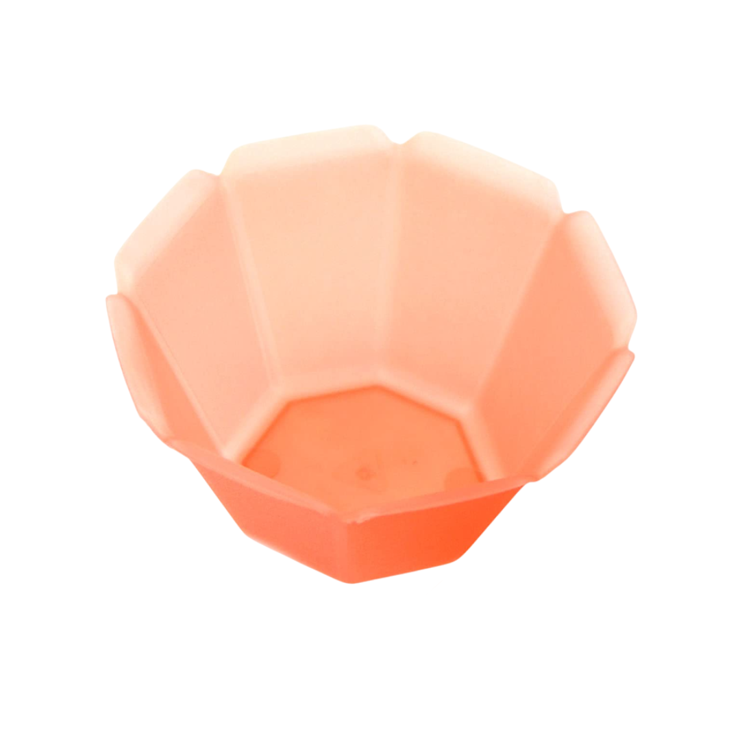 PZ 100 Vaso de yogur, helado y ensalada de frutas 150 cc en forma de flor