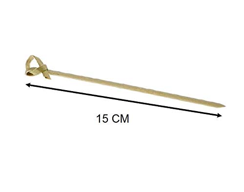 Pz 250 spiedini 18 cm in legno bamboo per aperitivo stecchino