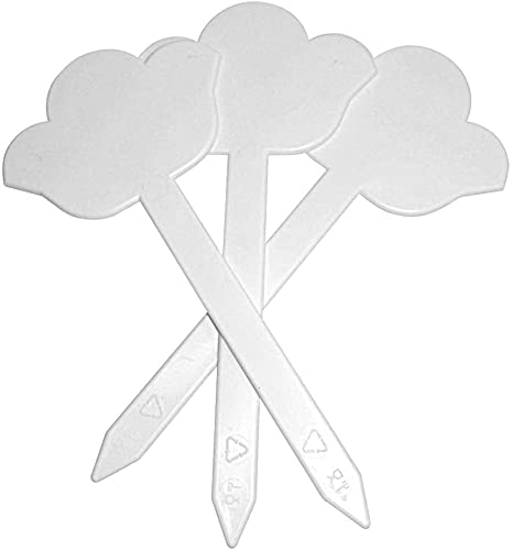 Lot de 10 marqueurs de saveurs en forme de fleur pour comptoir de glaces, pâtisserie, épicerie fine, rigides et réutilisables