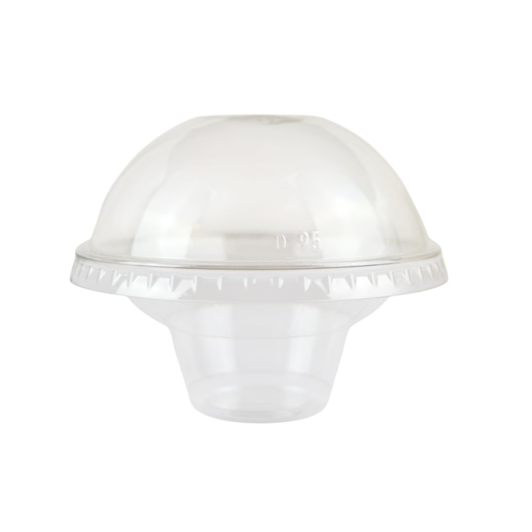 PZ 50 YOGOSOFT Vaso de 200 cc para yogur, helado y macedonia con tapa con agujero