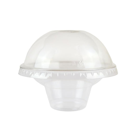 PZ 50 Coppa YOGOSOFT 200 cc per yogurt, gelato e macedonia con coperchio con foro