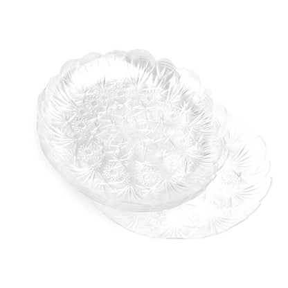 PZ 30 Estrellas reutilizables transparentes de 18 cm de diámetro para aperitivos, cenas de aperitivo, fiestas, postres y dulces (Copia)