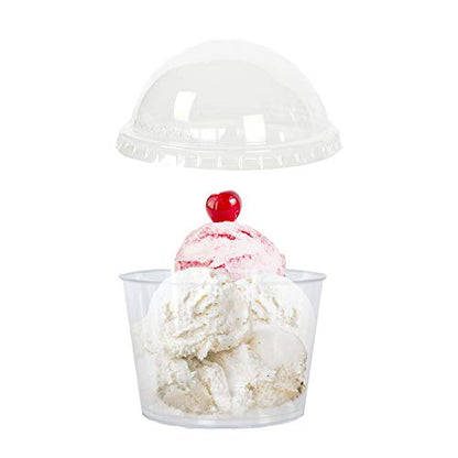 PZ 50 gobelets en plastique transparent cc 400 + couvercle