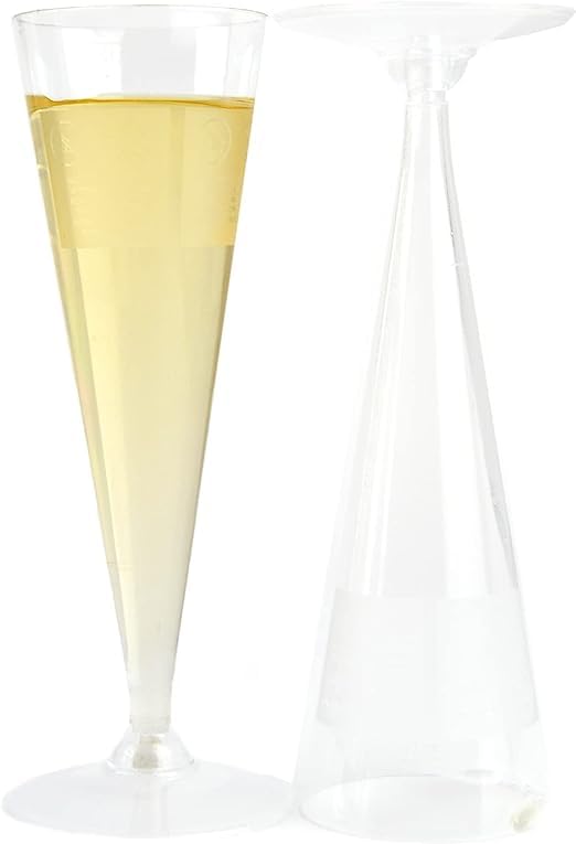 120 piezas de copas de flauta de champán prosecco transparentes aperitivo apericena