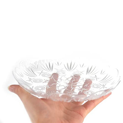 PZ 30 Estrellas reutilizables transparentes de 18 cm de diámetro para aperitivos, cenas de aperitivo, fiestas, postres y dulces (Copia)