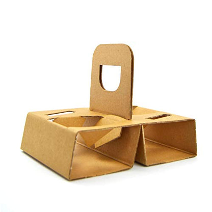 Pz 100 cestino avana asporto bicchieri 2 fori