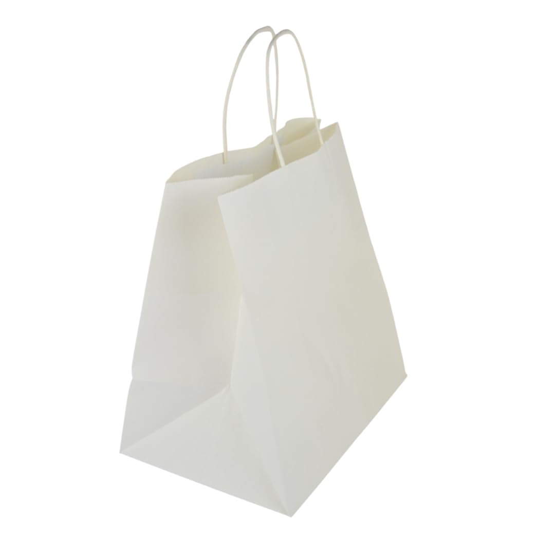 Lot de 25 sacs en papier blanc neutre 100 g/m²