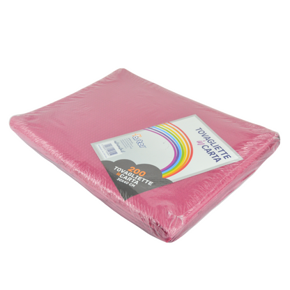 Pz 200 tovaglietta in carta viola martellata monouso per pub, osterie e fast food