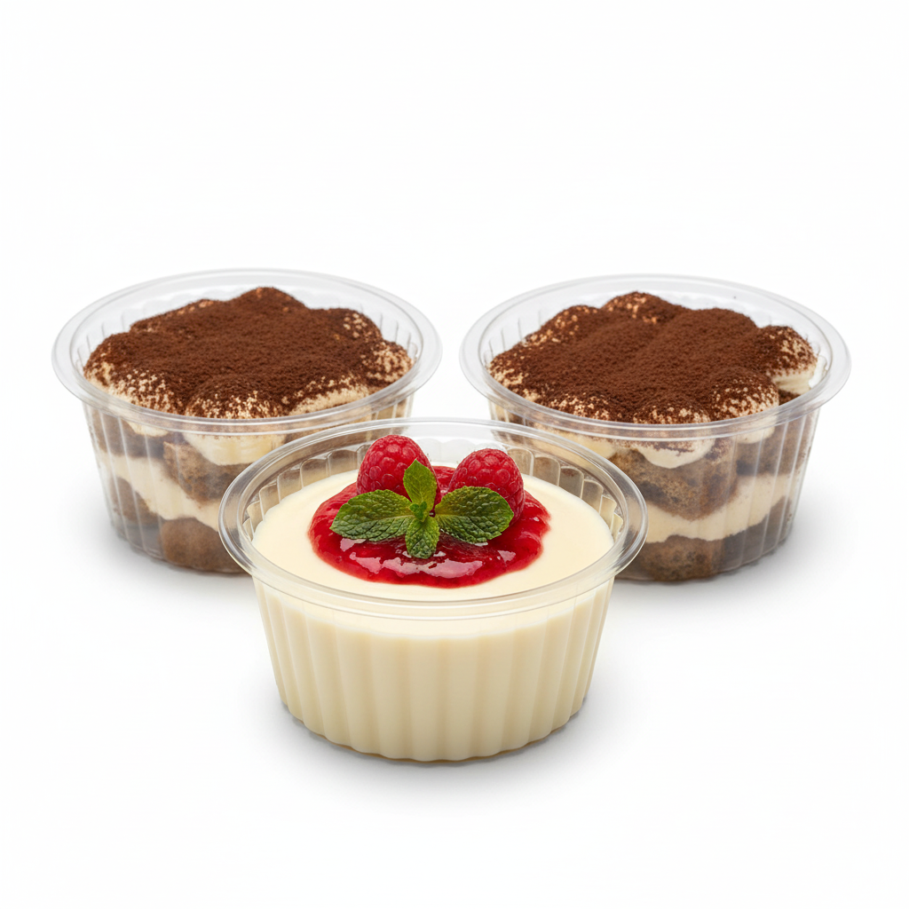 Pz 100 monoporzione per dolci bagnati, pirottini tondi per babà e savarin