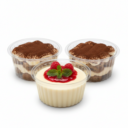 Pz 100 monoporzione per dolci bagnati, pirottini tondi per babà e savarin