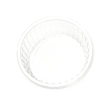 100 bandejas de postre con almíbar, vasitos de papel monodosis para babá y savarin redondo