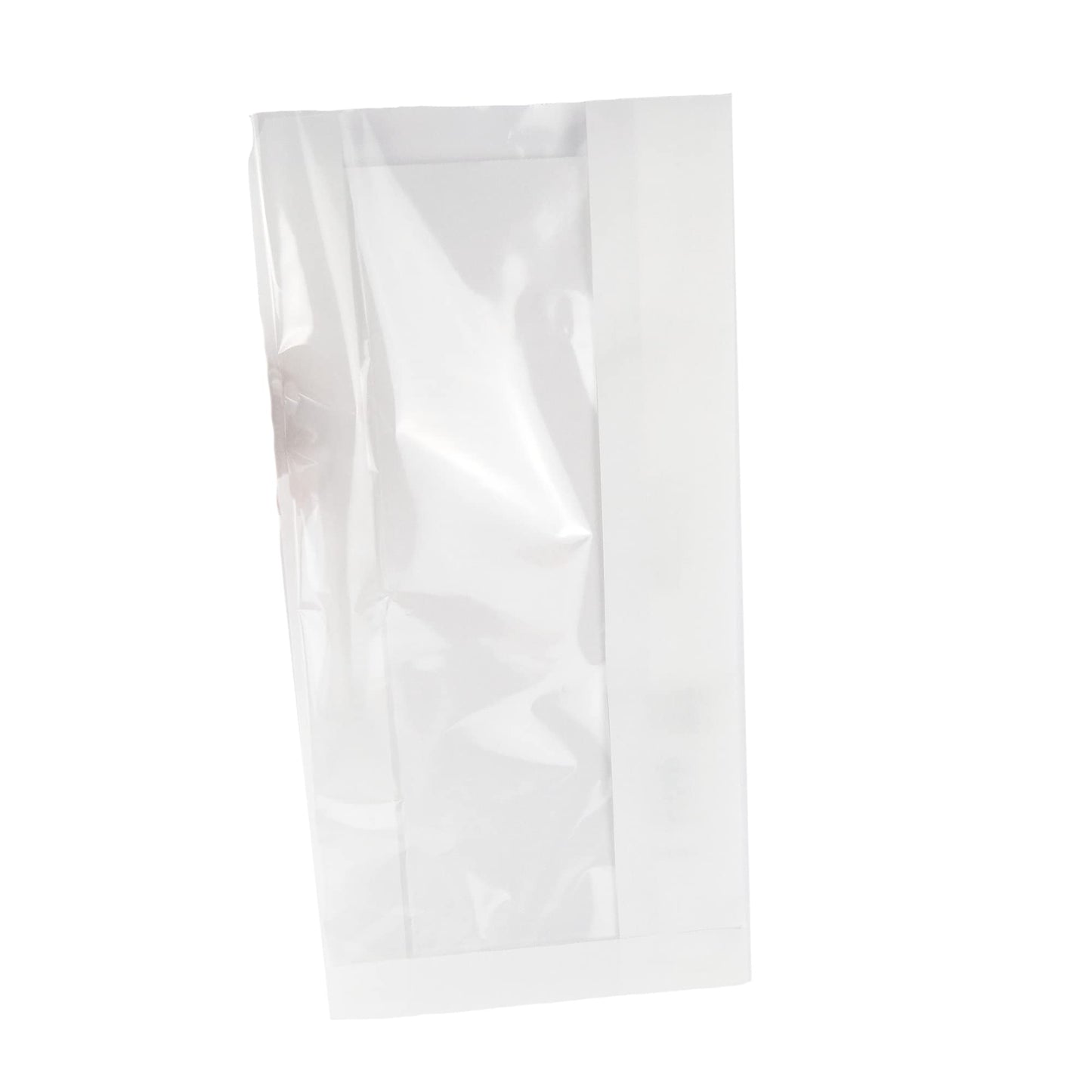 100 sachets en papier sulfurisé avec fenêtre pour pâtisseries, bars, restauration rapide