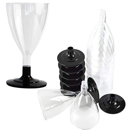 50 copas de vino cc 180 base negra copas de aperitivo apericena