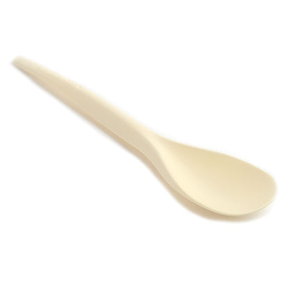 150 cucharillas compostables biodegradables de color marrón de 12,5 cm envueltas individualmente