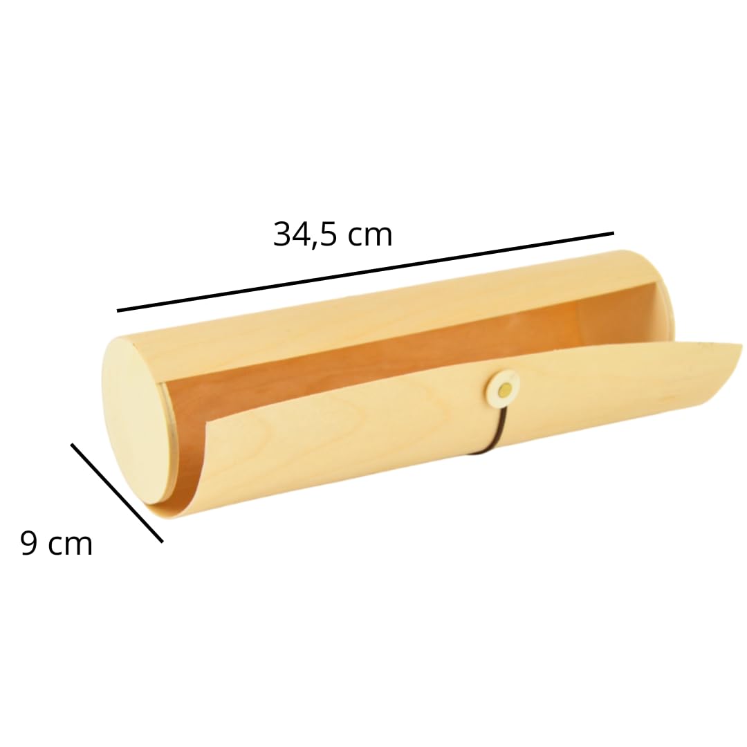 1 estuche portabotellas de champán de madera de balsa