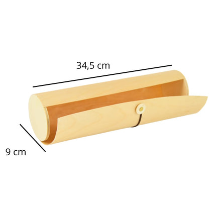 1 estuche portabotellas de champán de madera de balsa