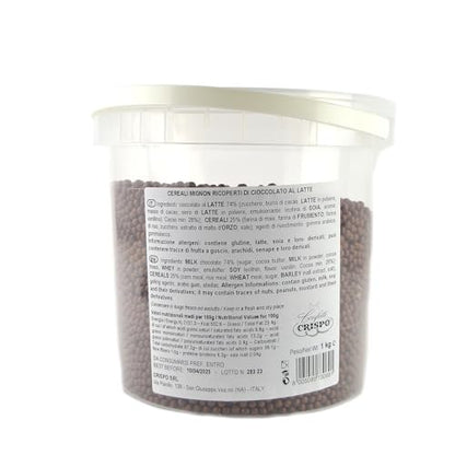 1 kg de mini cereales recubiertos de chocolate con leche para decorar postres, tartas y galletas