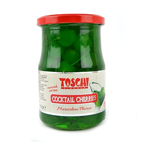 Ciliegine verdi con gambo allo sciroppo candite