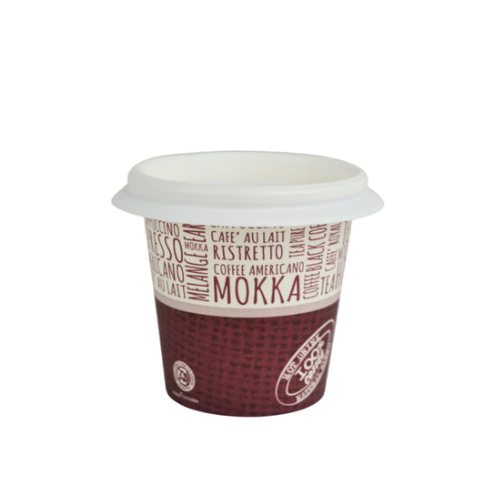 pz 100 bicchieri in carta fantasia juta da caffe 3 oz (75 ml) ideali per caffe