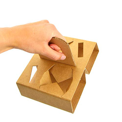 Pz 100 cestino avana asporto bicchieri 2 fori