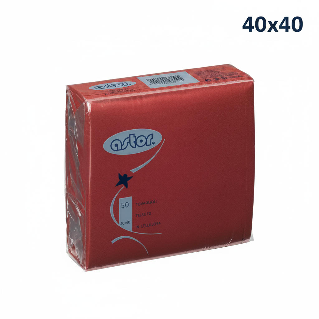 100 servilletas de 25x25 en celulosa morada pura de 2 capas para restaurantes, bares de copas, aperitivos y fiestas