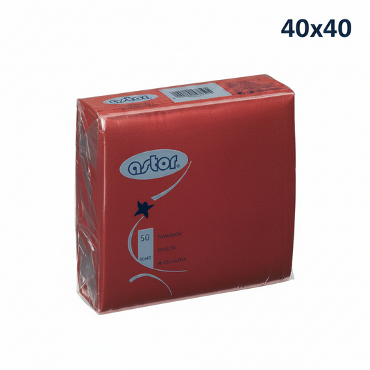 Pz 100 tovaglioli bianchi 40x40 in carta a secco per ristoranti, cocktail bar, aperitivi e feste