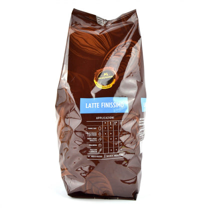 kg 4 cioccolato al latte finissimo senza glutine gusto intenso di latte con note di mou cacao min. 34%