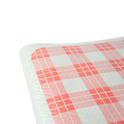 200 sets de table jetables en papier martelé à motif damier écossais pour pubs, tavernes et restaurants de restauration rapide