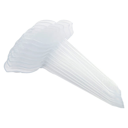 Lot de 10 marqueurs de saveurs en forme de fleur pour comptoir de glaces, pâtisserie, épicerie fine, rigides et réutilisables